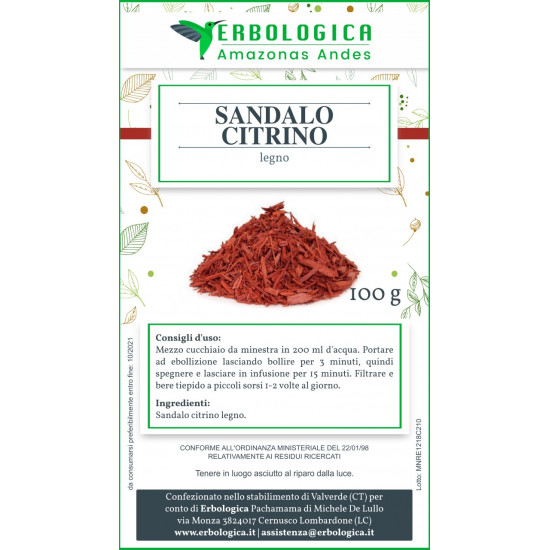 Sandalo Citrino legno 500 grammi Sandalo Citrino legno 500 grammi
