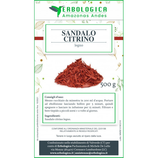 Sandalo Citrino legno 500 grammi Sandalo Citrino legno 500 grammi