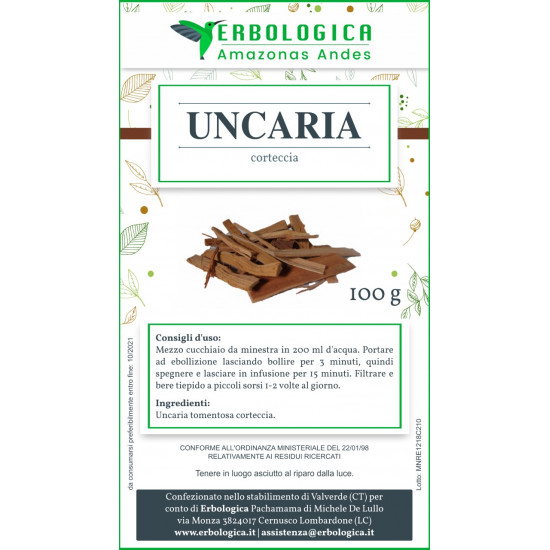 Uncaria tomentosa corteccia Uncaria tomentosa corteccia