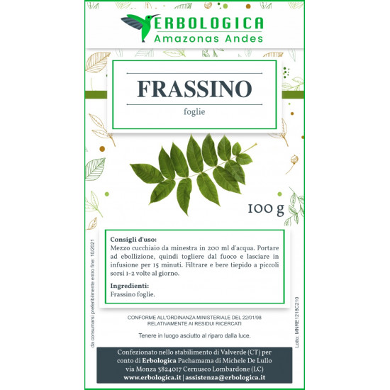 Frassino foglie tisana 500 grammi Frassino foglie tisana 500 grammi