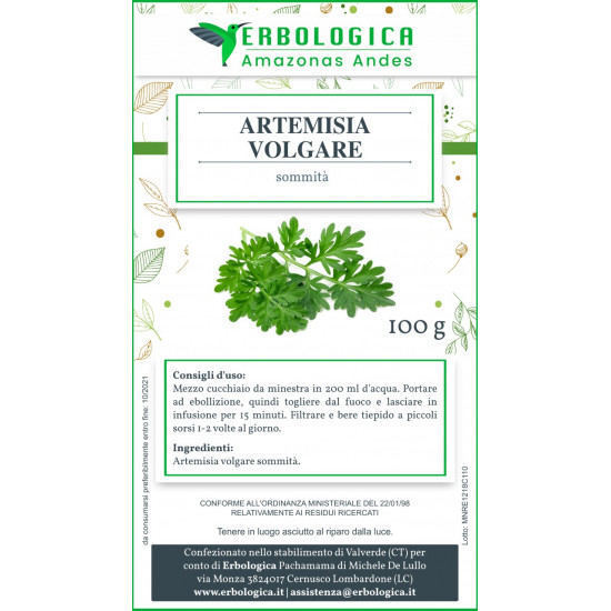 Artemisia pianta taglio tisana 500 grammi Artemisia pianta taglio tisana 500 grammi