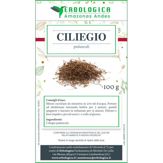 Ciliegio peduncoli tisana 500 grammi Ciliegio peduncoli tisana 500 grammi
