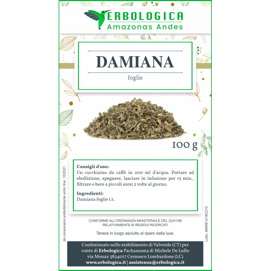 Damiana tisana 100 grammi Damiana tisana 100 grammi