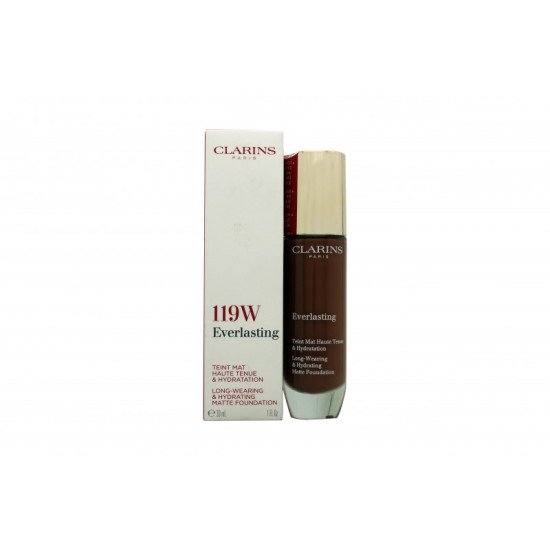 Clarins Everlasting Hydrating & Matte Foundation 30ml - 119W Mocha Clarins Everlasting Hydrating & Matte Foundation 30ml - 119W Mocha