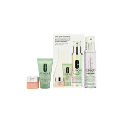 Clinique Even Tone Essentials Gift Set 50ml Even Better Clinical Radical Dark Spot Corrector + Interrupter + 30ml 7 Day Scrub Cream + 5ml All About Eyes