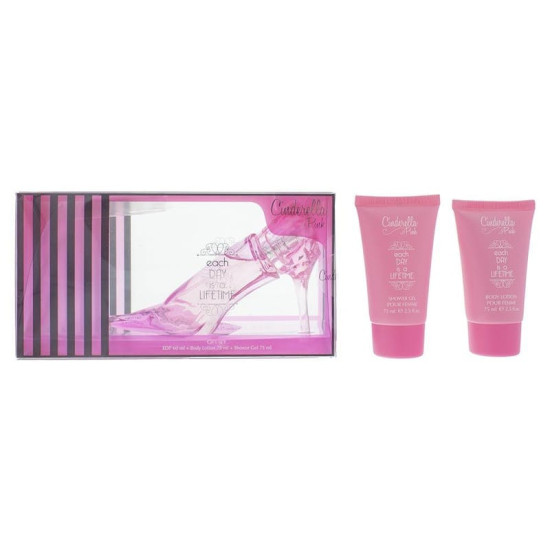 Disney Cinderella Pink Slipper Set Regalo 60ml EDP + 75ml Gel Doccia + 75ml Lozione Corpo Disney Cinderella Pink Slipper Set Regalo 60ml EDP + 75ml Gel Doccia + 75ml Lozione Corpo