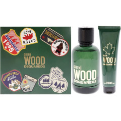 DSquared² Green Wood Gift Set 100ml EDT + 150ml Shower Gel