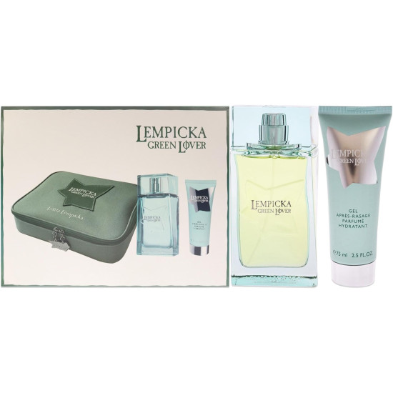 Lolita Lempicka Green Lover Set Regalo 100ml EDT + 75ml Aftershave Balm + Pouch