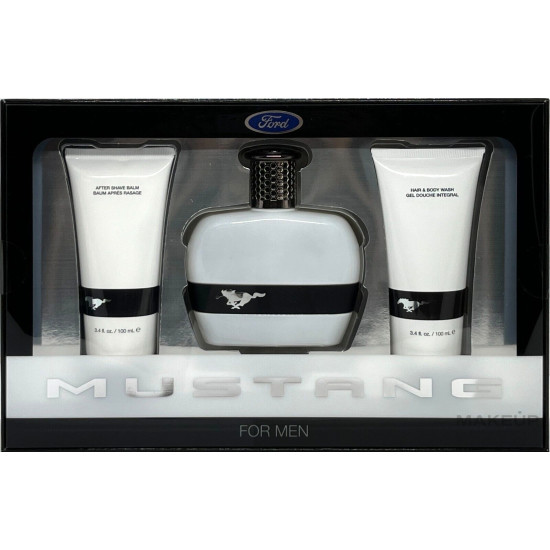 Mustang Ford Mustang Confezione Regalo 100ml EDT + 100ml Balsamo Dopobarba + 100ml Gel Doccia Mustang Ford Mustang Confezione Regalo 100ml EDT + 100ml Balsamo Dopobarba + 100ml Gel Doccia