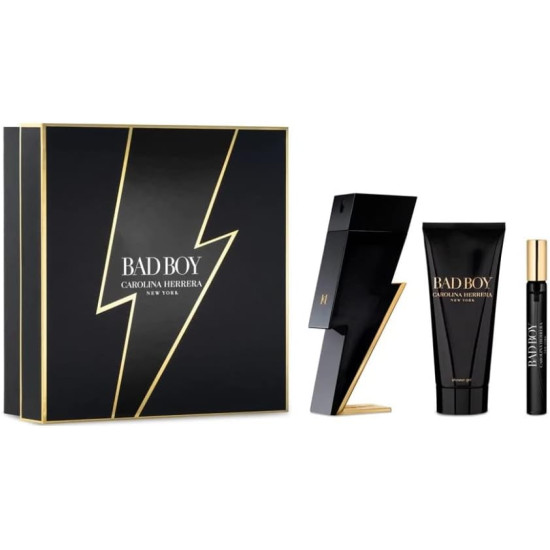 Carolina Herrera Bad Boy Set Regalo 100ml EDT + 100ml Gel Doccia + 10ml EDT Carolina Herrera Bad Boy Set Regalo 100ml EDT + 100ml Gel Doccia + 10ml EDT