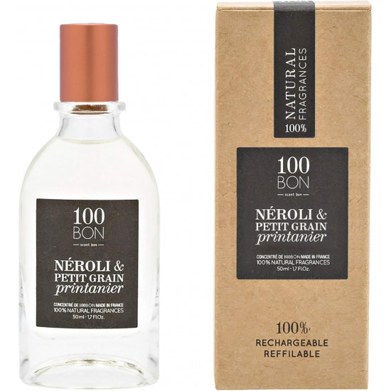 100BOn Néroli & Petit Grain Printanier Eau de Parfum 50ml Ricaricabile Spray