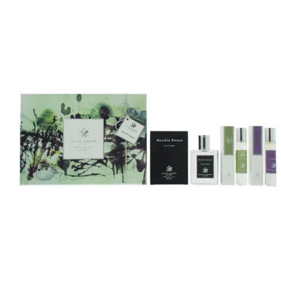 Acca Kappa Set Regalo 50ml White Moss EDP + 15ml Tilia Cordata EDP + 15ml Wisteria EDP