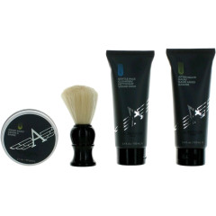 Aubusson Cruiser Grooming Gift Set 100ml Aftershave Balm + 100ml Cleanser + 60g Soap + Shaving Brush