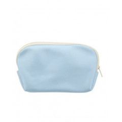 Bags Unlimited Shimmer Small Zip Pouch - Blue White