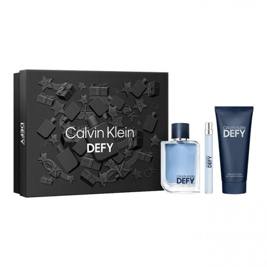 Calvin Klein Defy Gift Set 100ml EDT+ 100ml Shower Gel + 10ml EDT