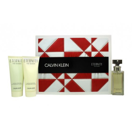 Calvin Klein Eternity Set Regalo 50ml EDP + 100ml Gel Doccia + 100ml Lozione Corpo