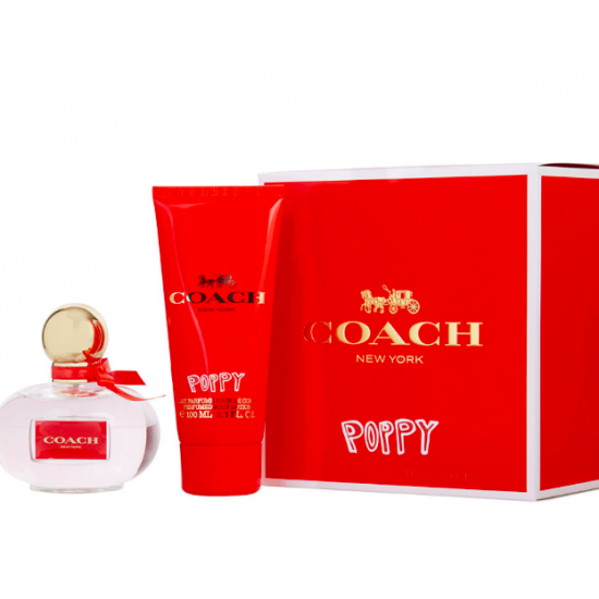 Coach Poppy Gift Set 100ml EDP + 100ml Body Lotion