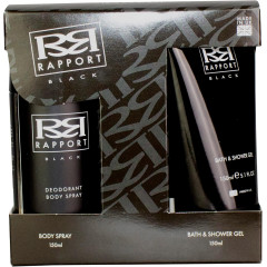 Dana Rapport Black Gift Set 150ml Shower Gel + 150ml Deodorant Body Spray