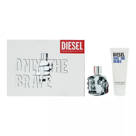 Diesel Only The Brave Gift Set 50ml EDT + 75ml Shower Gel