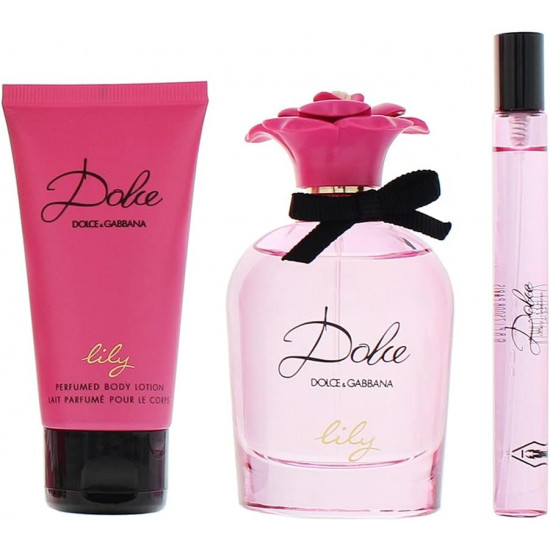 Dolce & Gabbana Dolce Lily Gift Set 75ml EDT + 10ml EDT + 50ml Body Lotion