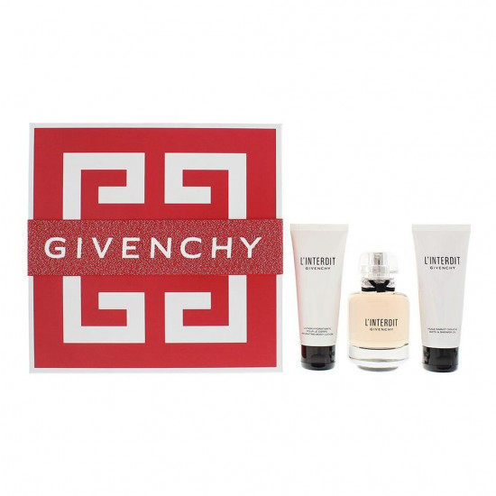 Givenchy L'Interdit Set Regalo 80ml EDP + 75ml Gel Doccia + 75ml Lozione Corpo
