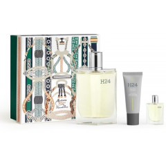 Hermès H24 Gift Set 100ml EDT + 5ml EDT + 20ml Hydrating & Energizing Face Moisturizer