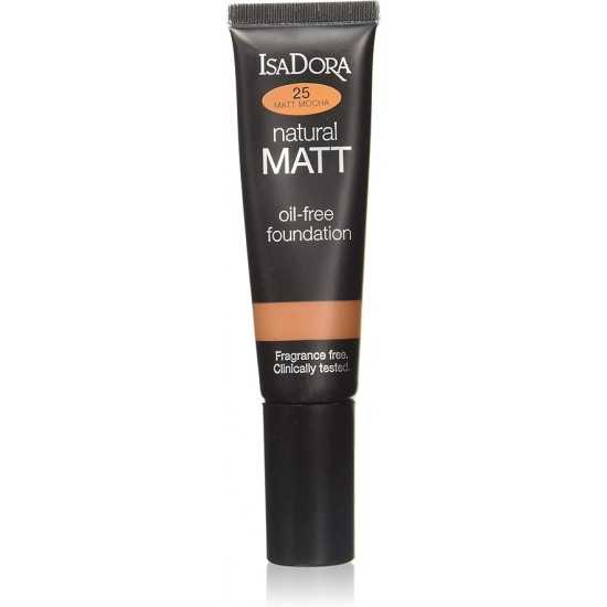 IsaDora Natural Matt Oil-Free Foundation 35ml - 25 Mocha