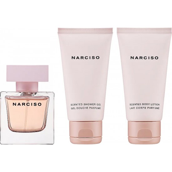 Narciso Rodriguez Narciso Cristal Gift Set 50ml EDP + 50ml Body Lotion + 50ml Shower Gel