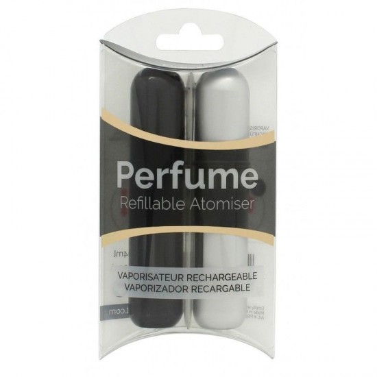 Pressit Flacone Spray Ricaricabile Duo Pack - Nero & Argentato