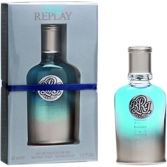Replay True Replay for Him Eau de Toilette 30ml Spray Replay True Replay for Him Eau de Toilette 30ml Spray