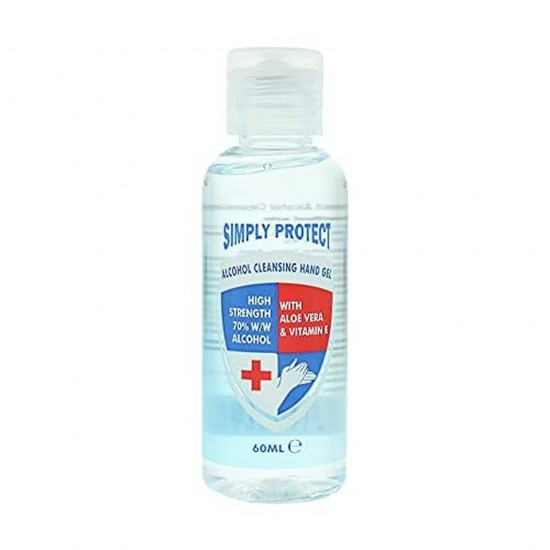 Simply Protect 70% Alcohol Hand Sanitising Gel 60ml