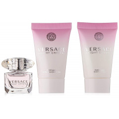 Versace Bright Crystal Confezione Regalo 50ml EDT + 50ml Lozione Profumata per il Corpo + 50ml Bagnoschiuma Profumato