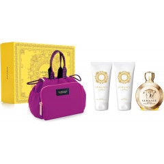 Versace Eros Pour Femme Gift Set 100ml EDP + 100ml Body Lotion + 100ml Shower Gel + Bag