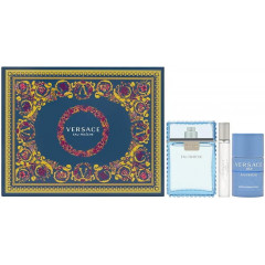 Versace Man Eau Fraiche Gift Set 100ml EDT + 75ml Deodorant Stick + 10ml EDT