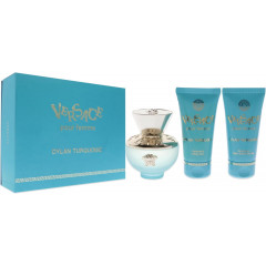 Versace Pour Femme Dylan Turquoise Gift Set 50ml EDT + 50ml Bath & Shower Gel + 50ml Body Lotion