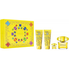 Versace Yellow Diamond Gift Set 90ml EDT + 100ml Body Lotion + 100ml Shower Gel + 5ml EDT