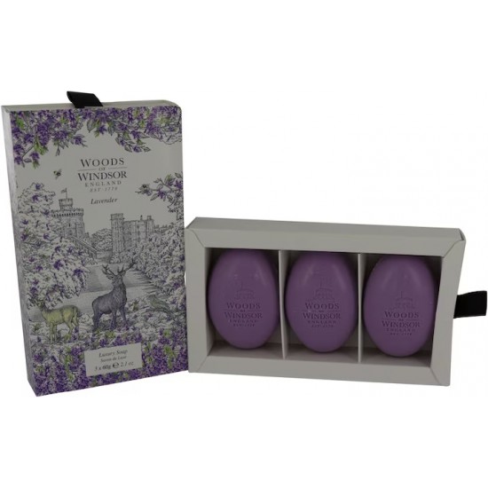 Woods of Windsor Lavender Sapone 3 x 60g