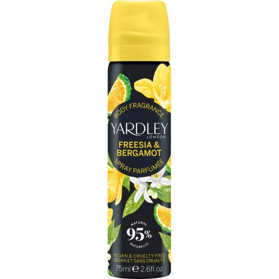 Yardley London  Freesia & Bergamot 75ml Spay Corpo