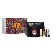 Yves Saint Laurent Black Opium Gift Set 90ml EDP + 2ml Lash Clash Mascara - 01 + 1.3g Rouge Pur Couture Lipstick - 1966