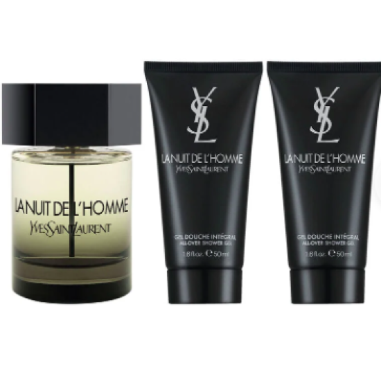 Yves Saint Laurent La Nuit de L'Homme Gift Set 100ml EDT + 2 x 50ml Shower Gel Yves Saint Laurent La Nuit de L'Homme Gift Set 100ml EDT + 2 x 50ml Shower Gel