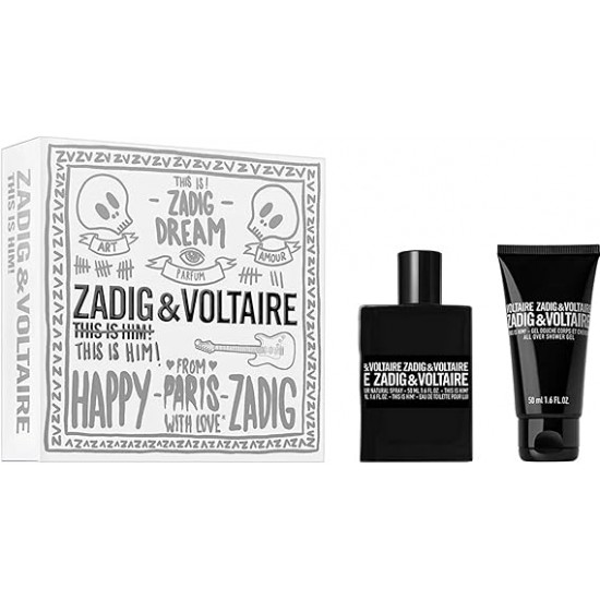 Zadig & Voltaire This is Him Gift Set 50ml EDT + 50ml Shower Gel