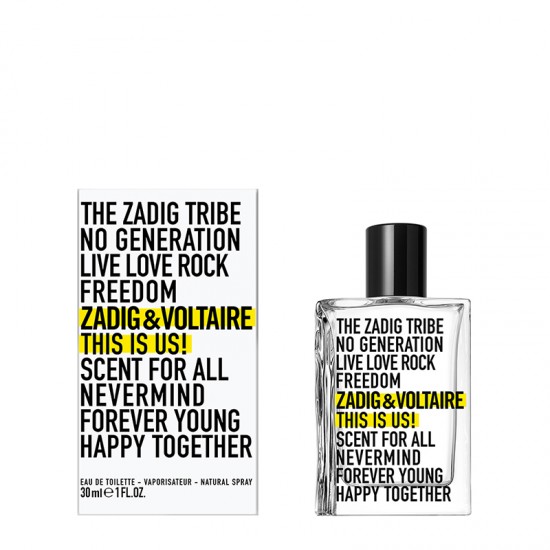 Zadig & Voltaire This Is Us! Eau de Toilette 30ml Spray