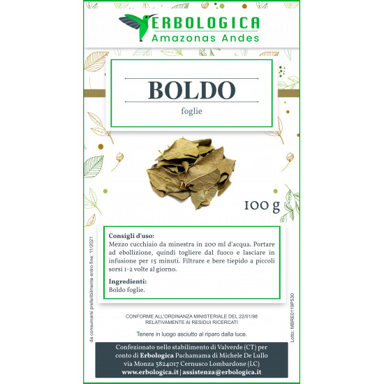 Boldo foglie tisana 100 grammi Boldo foglie tisana 100 grammi