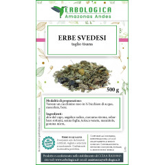 Erbe svedesi confezione da 500 grammi ( preparato per liquore)