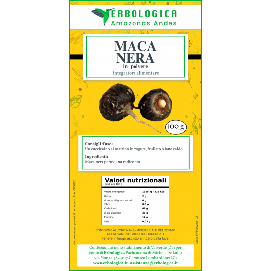 Maca nera in polvere 100 grammi, forte afrodisiaco, energizzante. Maca nera in polvere 100 grammi, forte afrodisiaco, energizzante.