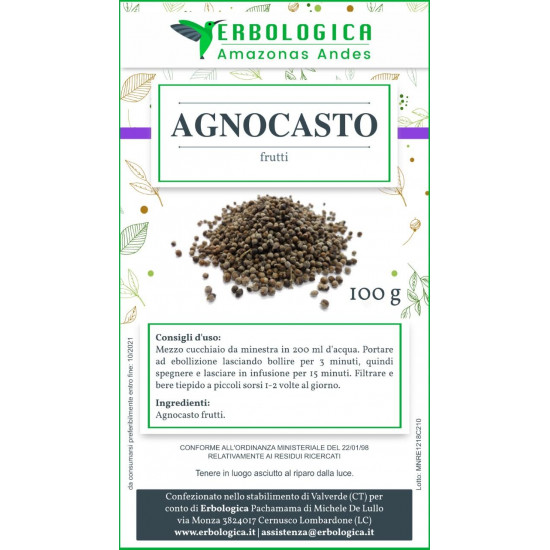 Agnocasto tisana 100 grammi Agnocasto tisana 100 grammi