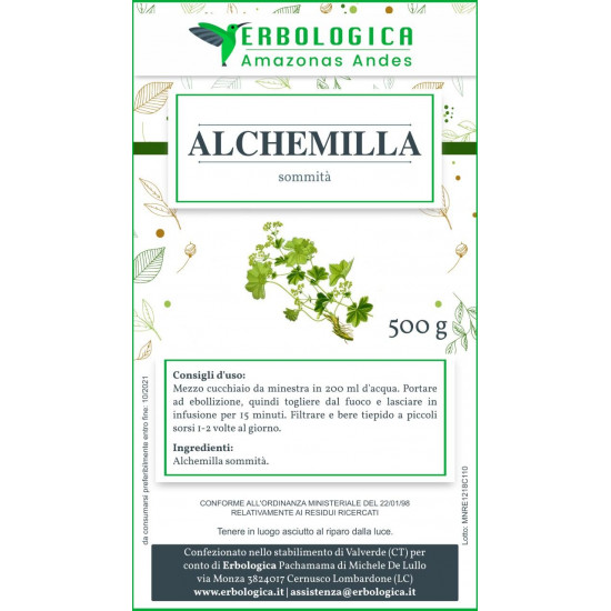 Alchemilla pianta taglio tisana 500 grammi Alchemilla pianta taglio tisana 500 grammi