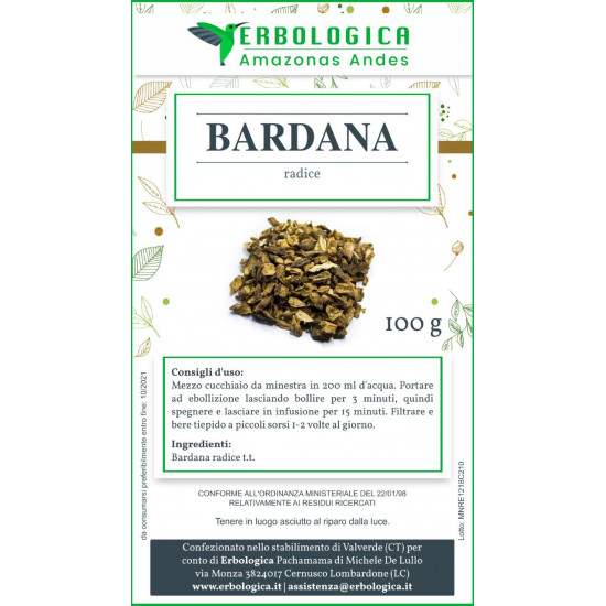Bardana radice tisana 100 grammi Bardana radice tisana 100 grammi