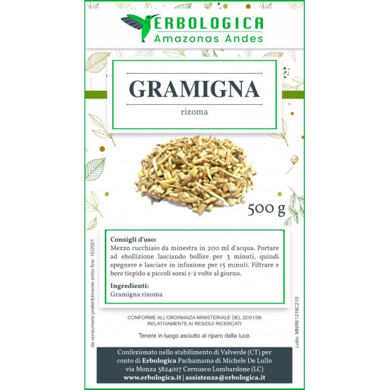 Gramigna Rizoma radice 500 grammi Gramigna Rizoma radice 500 grammi