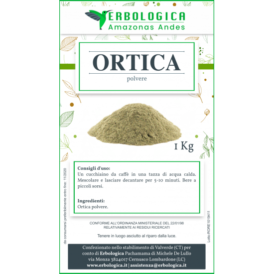 Ortica polvere spezia confezione da 1 kg Ortica polvere spezia confezione da 1 kg